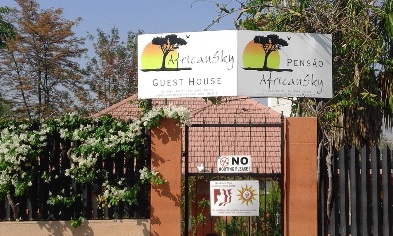 African Sky Guesthouse Windhoek Exteriör bild